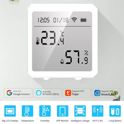 [000005] Elivco Smart WiFi Temperature & Humidity Sensor